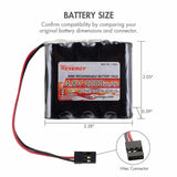 Tenergy NiMH 4.8V 2000mAh Flat Receiver RX Battery Pack for RC (11001)
