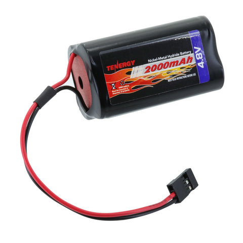 Tenergy NiMH 4.8V 2000mAh Square Receiver RX Battery Pack for (11002)