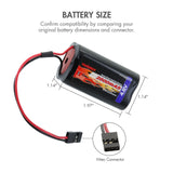 Tenergy NiMH 4.8V 2000mAh Square Receiver RX Battery Pack for (11002)