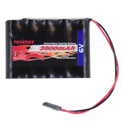Tenergy NiMH 6V 2000mAh Side-by-Side Receiver Battery Pack (11106)