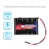 Tenergy NiMH 6V 2000mAh Side-by-Side Receiver Battery Pack (11106)