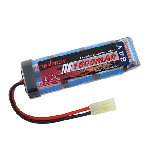 Tenergy Airsoft NiMH 8.4V 1600mAh Flat Battery Pack w/ Mini (11328)