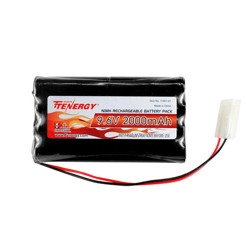 Tenergy NiMH 9.6V 2000mAh Battery Pack for RC Car, Robots (11401-01)
