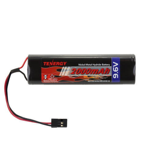 Tenergy NiMH 9.6V 2000mAh Square Rechargeable Transmitter (11417)
