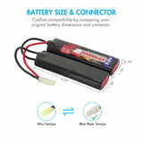 Tenergy Airsoft NiMH 9.6V 2000mAh Nunchuck Battery Pack (11419)