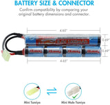 Tenergy Airsoft NiMH 9.6V 1600mAh Butterfly Mini Battery Pack (11423)