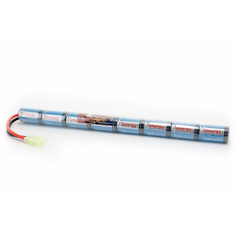 Tenergy Airsoft NiMH 9.6V 1600mAh Stick Battery Pack w/ Mini (11425)