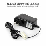 Tenergy 2 Pack NiMH 9.6V 2000mAh Flat Battery Pack and Charger (11457)