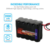 Tenergy NiMH 12V 2000mAh Battery Pack w/ Bare Leads (11606)