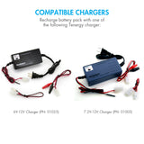 Tenergy NiMH 12V 2000mAh Battery Pack w/ Bare Leads (11606)