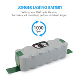 Tenergy New Long Cycle Life 3850mAh NiMH Roomba Replacement (11742)