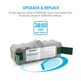 Tenergy New Long Cycle Life 3850mAh NiMH Roomba Replacement (11742)