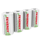 4-pack Tenergy Centura NiMH D 1.2V 8000mAh Rechargeable (19015)