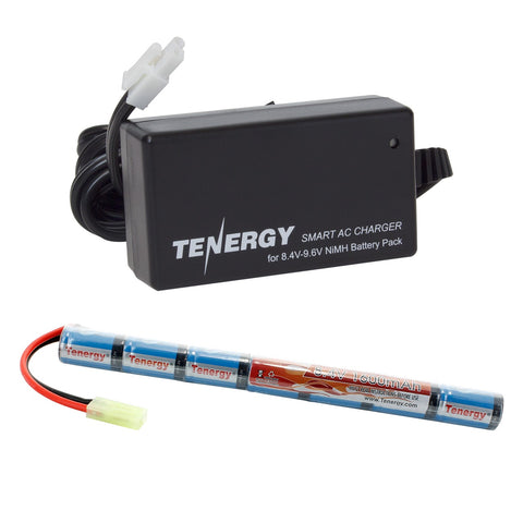 Combo: Tenergy Airsoft NiMH 8.4V 1600mAh Stick Battery Pack + (19024)