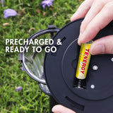 Tenergy Solla Rechargeable NiMH AA Battery, 1000mAh Solar (19035)