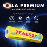 Tenergy Solla Premium Rechargeable NiMH AA Battery, 1300mAh (19042)