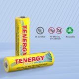 Tenergy Solla Premium Rechargeable NiMH AA Battery, 1300mAh (19042)