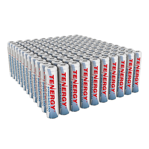 120 pcs Tenergy Premium AAA 1000mAh NiMH Rechargeable (19666)