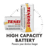 NiCd C Size 3000mAh Rechargeable battery Button Top (20400)