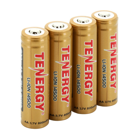 Tenergy 3.7V 800mAh Protected 14500 Li-ion Rechargeable (30021)