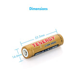 Tenergy 3.7V 800mAh Protected 14500 Li-ion Rechargeable (30021)