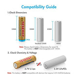 Tenergy 3.7V 800mAh Protected 14500 Li-ion Rechargeable (30021)