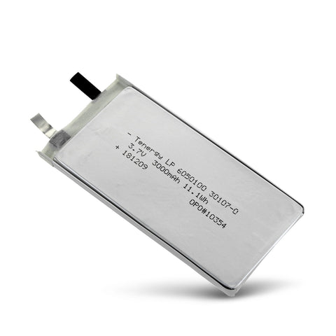 Tenergy Li-Polymer 3.7V 3000mAh (6050100) Battery (30107-0)