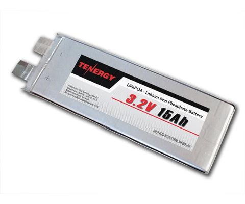 3.2V 15Ah LiFePO4 (Lithium Iron Phosphate) Rechargeable (30208)
