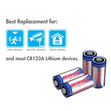 1 Pack, Tenergy CR123A Lithium Battery with PTC Protection (30214)