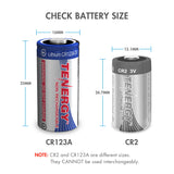 40-pack, Tenergy CR123A Lithium Battery with PTC Protection (30280)