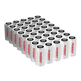 40-pack, Tenergy Premium CR123A 3V Lithium Battery PTC (30721)