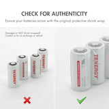 40-pack, Tenergy Premium CR123A 3V Lithium Battery PTC (30721)