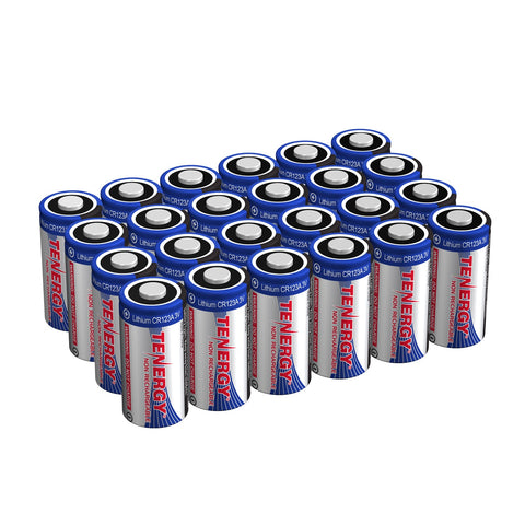 24-pack, Tenergy CR123A Lithium Battery with PTC Protection (30724)