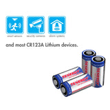 Tenergy 16 Pack Lithium CR123A 3V Non-rechargeable Batteries (30726)