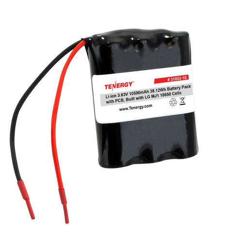 Tenergy Li-ion 3.63V 10,500mAh Rechargeable Battery Pack (31002-10)