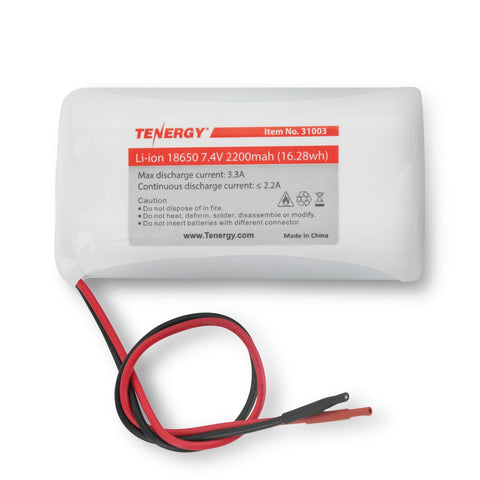 Tenergy Li-Ion 7.4V 2200mAh Rechargeable Battery w/ PCB (2S1P (31003)