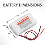 Tenergy Li-Ion 7.4V 2200mAh Rechargeable Battery w/ PCB (2S1P (31003)