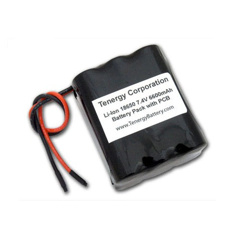 Tenergy Li-Ion 18650 7.4V 6600mAh Rechargeable Battery Pack (31008)