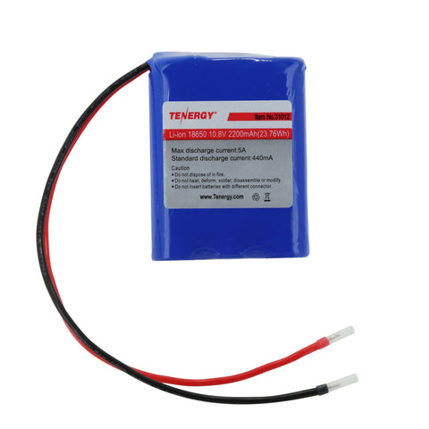 Tenergy Li-Ion 10.8V 2200mAh Rechargeable Battery Pack w/ PCB (31012)