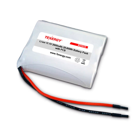 Tenergy Li-Ion 11.1V 2600mAh Rechargeable Battery Pack w/ PCB (31013)
