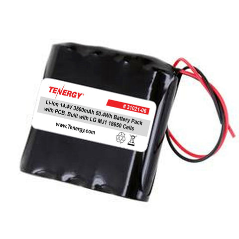 Tenergy Li-ion 14.4V 3500mAh Rechargeable Battery Pack (31021-06)