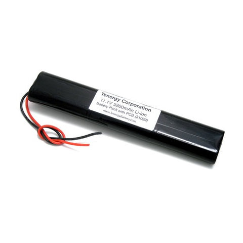 Tenergy Li-ion 18650 11.1V 5200mAh Flat Rechargeable Battery (31099)