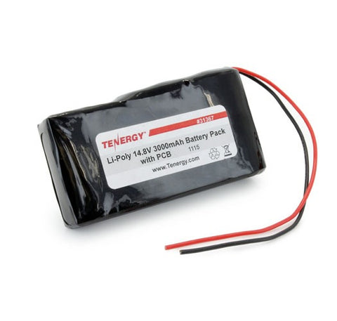 Tenergy LiPo 14.8V 3000mAh Rechargeable Battery Pack (4S1P (31367)
