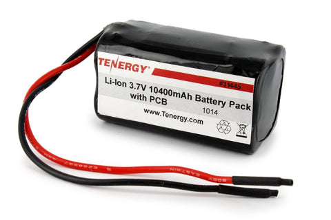 Tenergy Li-ion 3.7V 10400mAh Rechargeable Battery Pack w/ PCB (31445)