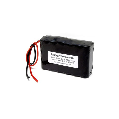 Tenergy Li-ion 11.1V 10400mAh Rechargeable Battery Pack w/ PCB (31800)