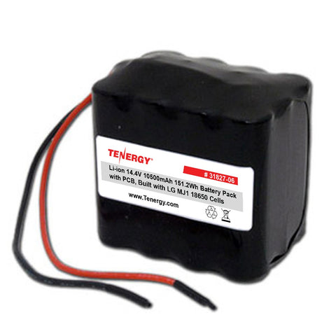 Tenergy Li-ion 14.4V 10,500mAh Rechargeable Battery Pack (31827-06)