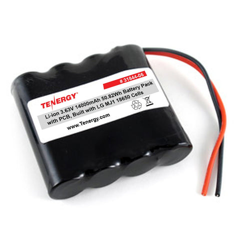 Tenergy Li-ion 3.63V 14,000mAh Side by Side Rechargeable (31844-06)