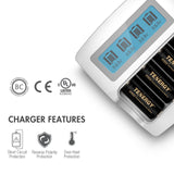 Premium High Capacity Rechargeable Batteries (4-Pack and (34254)