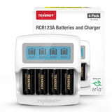 Premium High Capacity Rechargeable Batteries (4-Pack and (34254)