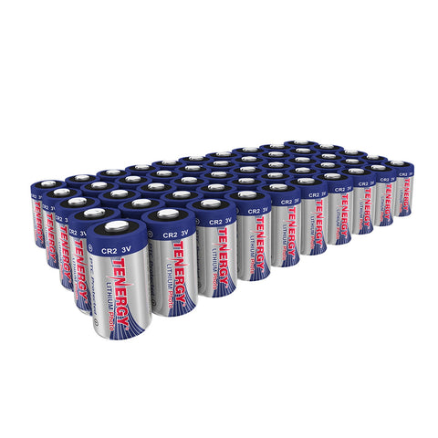 50 Pcs Tenergy Propel CR2 3V Lithium Battery with PTC (39156)